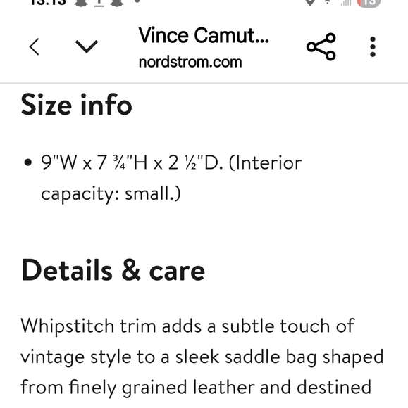 Vince Camuto Blush Leather Crossbody Bag - Picture 3 of 9